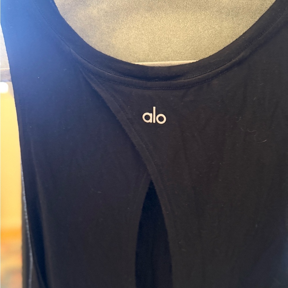 Alo Black Tank Top